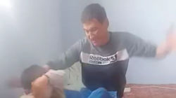 Мужчина жестоко избивает ребенка. Пользователи интернета просят наказать его. Видео