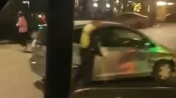 На Киевской столкнулись два «Фита». Видео и фото с места аварии