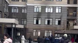 В доме на ул.Каралаева произошел пожар. Видео