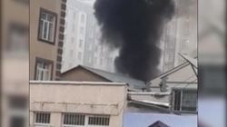 В Бишкеке горит детский сад «Дастан». Видео