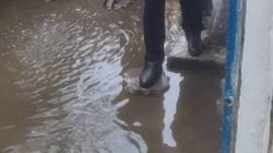 Вход в поликлинику в Кок-Жаре топит во время дождей. Видео и фото