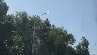 На Айтматова горят фонари из-за ремонтных работ, - «Бишкексвет»