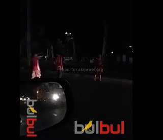 Дети попрошайничают ночью на проезжей части на перекрестке возле шлагбаума, - читатель <b><i>(видео)</i></b>