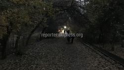 Бишкекчанин просит осветить тротуар в мкр Восток-5 (фото)