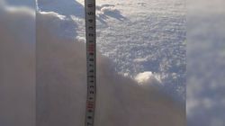 В Бостери выпал снег высотой 50 см. Фото