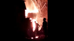 Видео пожара в селе Новопавловка 1 июня