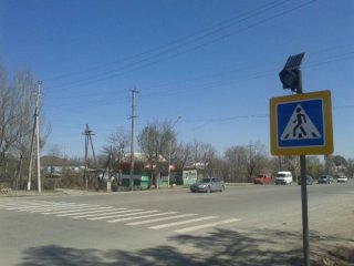 В селе Лебединовка установили пешеходный знак со свето-моргающим устройством <b>(фото, видео)</b>