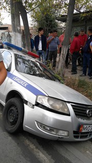 В Бишкеке произошло ДТП с участием автомашины патрульной милиции <i>(фото)</i>
