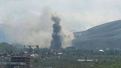 Фото, видео — Пожар в резиденции Ала-Арча?