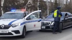 В Бишкеке устроили погоню за тонированным «Мерседесом». Видео