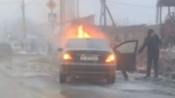 В Новопавловке загорелась машина. <b>Видео, фото</b>