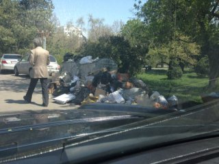 В парковой зоне по ул. Советской не убирают мусор <b>(фото)</b>