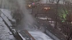 На ул.Ибраимова произошел пожар в кафе, - очевидец