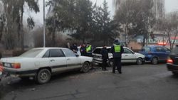 В Бишкеке произошло ДТП с участием 4 машин