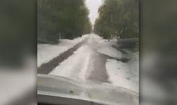 В курортной зоне Иссык-Куля выпал снег. <b>Видео</b>