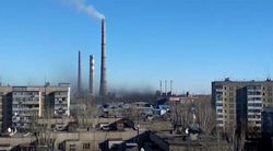 В районе ТЭЦ Бишкека поднялся черный клуб дыма