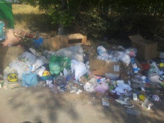 Читатель просит убрать мусор в микрорайоне «Жилгородок Совмина» <b>(фото)</b>