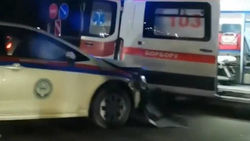 При столкновении машины ГУОБДД и «Фита» пострадали оба водителя, - УПСМ