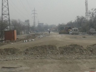 Строительство продолжения улицы Медерова в Бишкеке идет полным ходом (фото)
