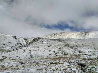 На перевале Төө-Ашуу 17 августа выпал снег