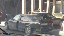 Фото, видео — Под мостом на 7 апреля произошло ДТП с участием 4 машин