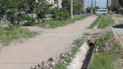 Подрядчику дано двадцать дней на завершение строительства тротуара на ул.Тыналиева, - мэрия