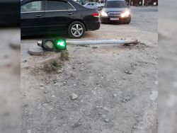 В Бишкеке появился лежачий светофор?
