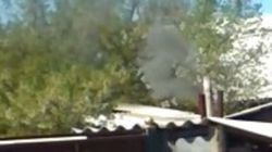 На улице Кайназарова один из жителей топит баню резиной, - очевидец. Видео