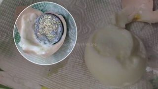 Кыргызстанка обнаружила в яйце 10-сомовую монету <i>(видео)</i>