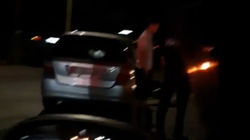 В Кара-Жыгаче столкнулись «Фит» и BMW X5. Видео с места аварии