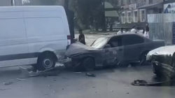На Советской столкнулись три машины. Видео с места аварии