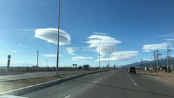 Иссык-кульские необычные облака. Фото