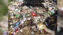 В ущельях Белогорка и Аламедин повсюду разбросан мусор (фото)