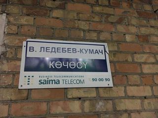 Бишкекчанка нашла ошибку в надписи на уличной табличке (фото)