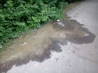 На тротуаре ул.Куттубаева из-под земли течет вода (фото)