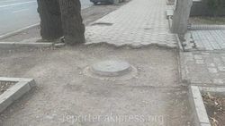 Ремонт тротуара на Горького-Тыныстанова в 2022 году не предусмотрен, - мэрия