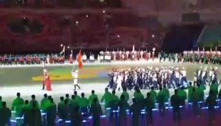 Видео — Кыргызстанские спортсмены на открытии Азиатских игр в Ашхабаде