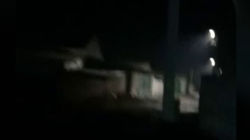 На Кустанайской-Брестской некоторые лампы уличного освещения не работают. Видео
