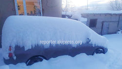 В селе Бостери небывалый снегопад, высота снежного покрова достигает 40 см. Видео, фото