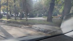 Вода затопила тротуары на ул.Фрунзе. Фото