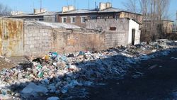 Поселок Гидростроитель Ысык-Атинского района зарастает мусором (фото)