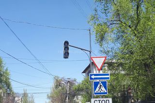 Житель просит подключить светофор на Исанова-Боконбаева (фото)
