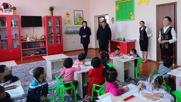 В селе Кууганды Таласского района открылся детский сад (фото)