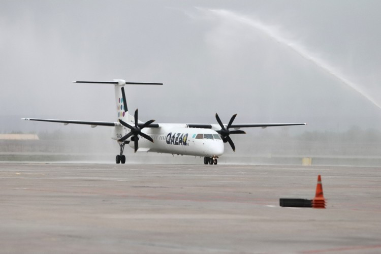 Международный аэропорт «Манас» принял первый рейс авиакомпании Qazaq Air из Алматы — Tazabek