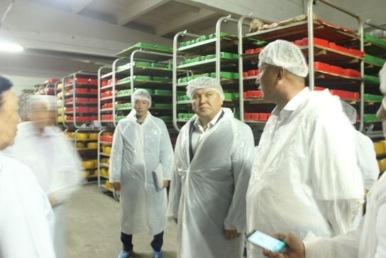 Министр А.Кожошев посетил ряд предприятий Иссык-Кульской области — Tazabek