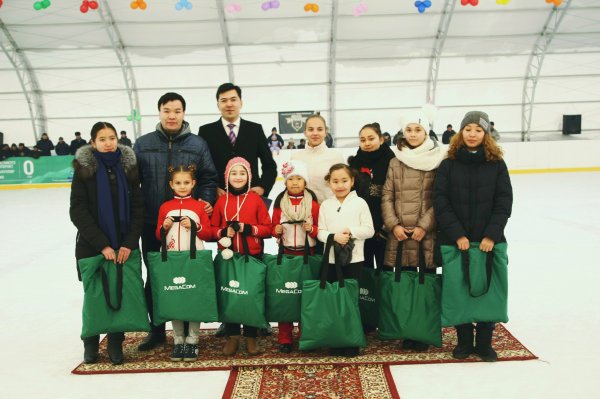 MegaCom поддержал открытие ледового катка в Нарыне — Tazabek