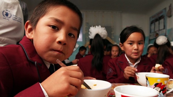В Кыргызстане в 1146 школах из 2236 организовано горячее питание, на это выделяется 500 млн сомов в год