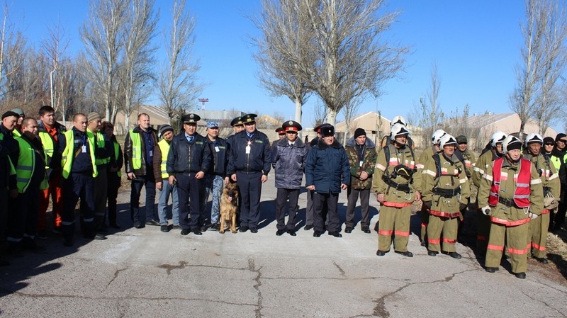 В аэропорту «Манас» проведены полномасштабные учения с аварийно-спасательной командой «МАМ» и сторонних организаций — Tazabek