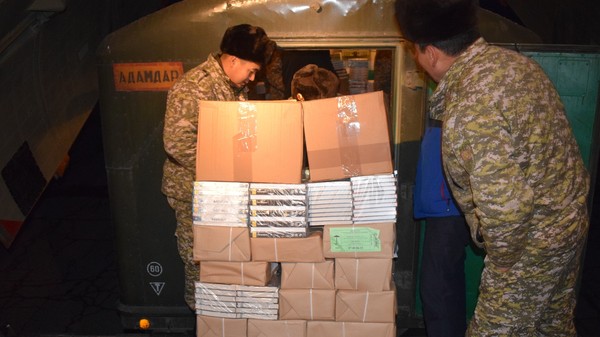 Русская гуманитарная миссия привезла в Кыргызстан 21 280 учебников на русском языке