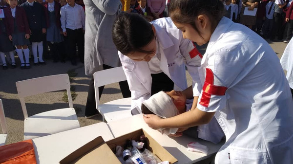 В 8 школах и 2 детских садах Бишкека проводится месячник «Снижение риска бедствий»